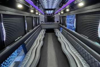 Topeka Party Bus Interior